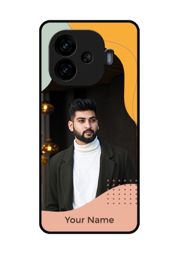 iQOO Neo 10R 5G Custom Glass Phone Case - Tri - Coloured Overlay Design