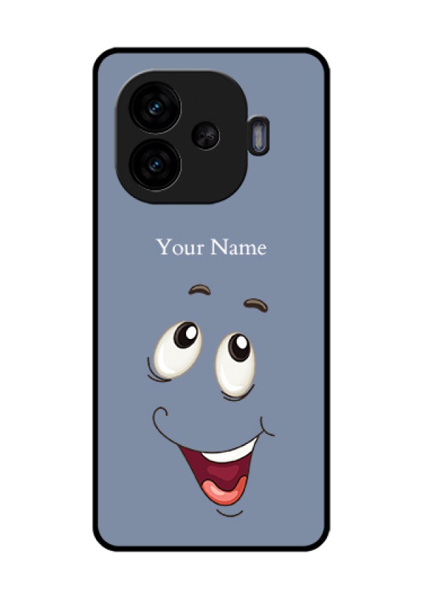 iQOO Neo 10R 5G Custom Glass Phone Case - Laughing Cartoon Face Design
