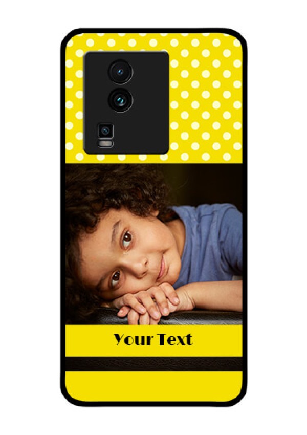 iQOO Neo 7 5G Custom Glass Phone Case - Bright Yellow Case Design