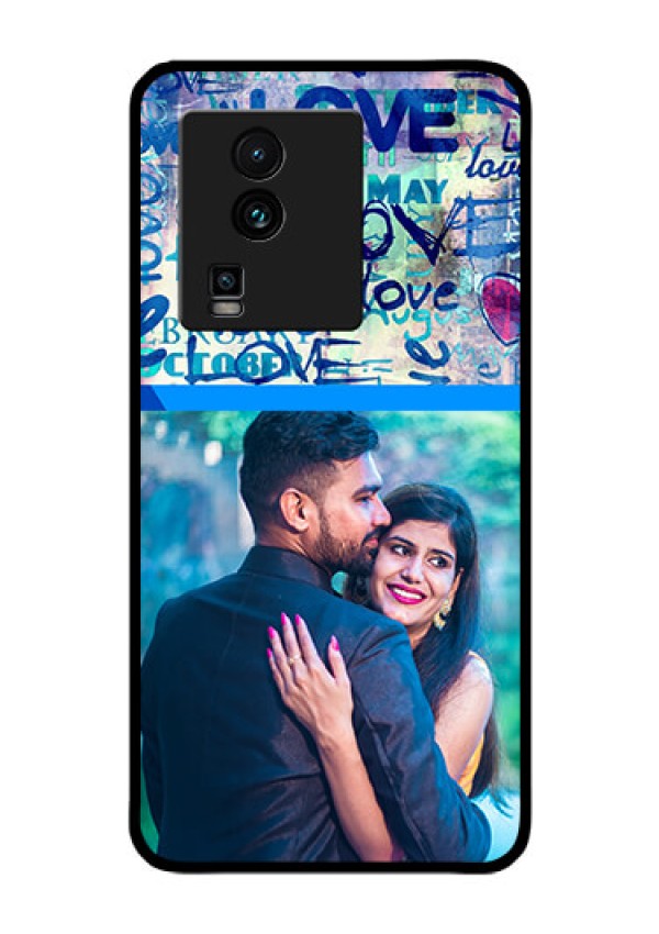 iQOO Neo 7 5G Custom Glass Mobile Case - Colorful Love Design