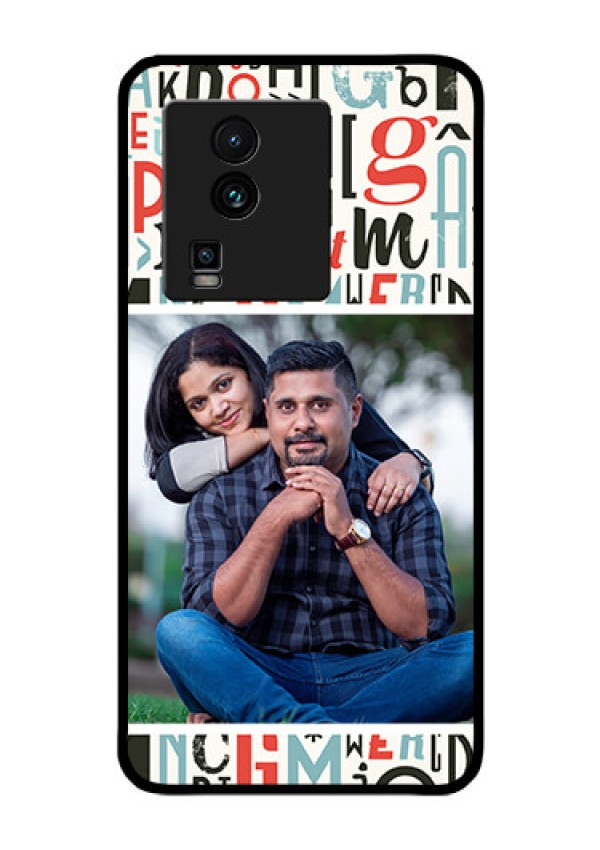 iQOO Neo 7 5G Personalized Glass Phone Case - Alphabet Design