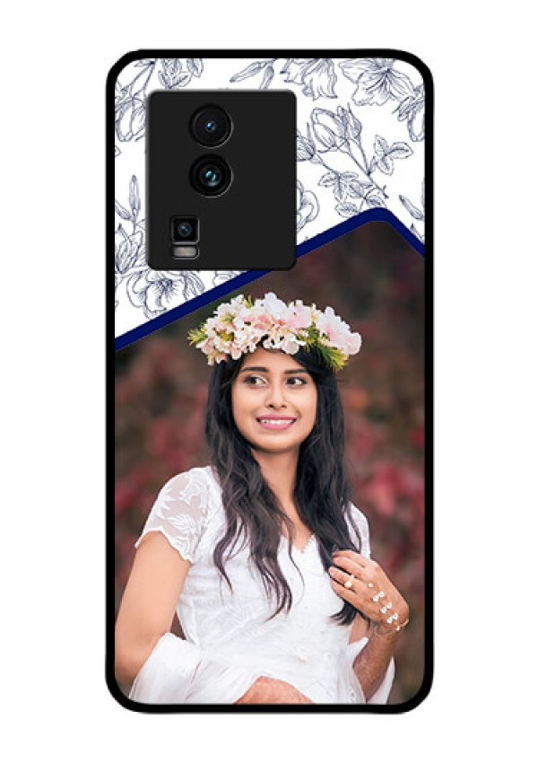 iQOO Neo 7 5G Personalized Glass Phone Case - Premium Floral Design