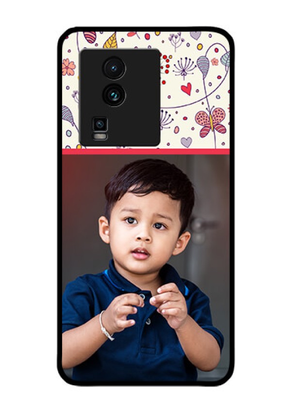 iQOO Neo 7 5G Custom Glass Mobile Case - Premium Floral Design