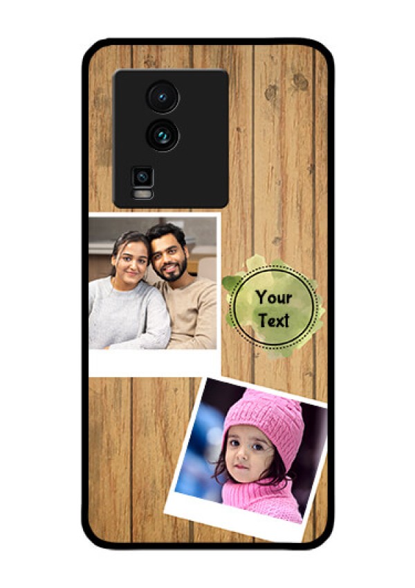 iQOO Neo 7 5G Custom Glass Phone Case - Wooden Texture Design