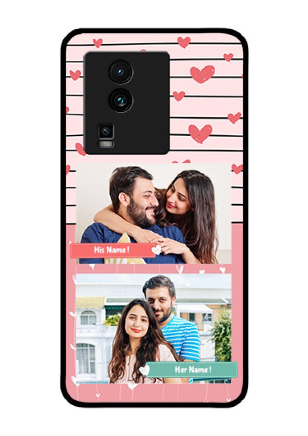 iQOO Neo 7 5G Custom Glass Mobile Case - Photo with Heart Design