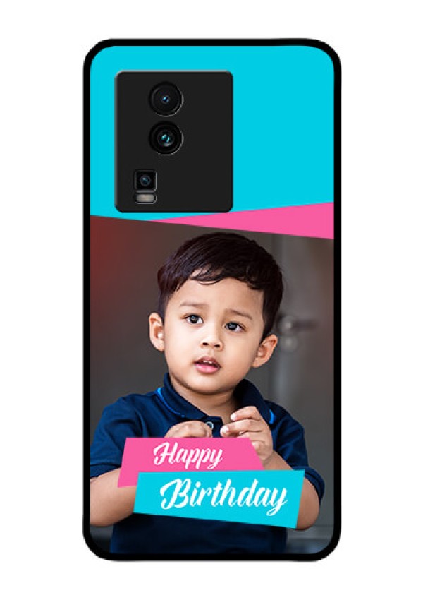 iQOO Neo 7 5G Personalized Glass Phone Case - Image Holder with 2 Color Design