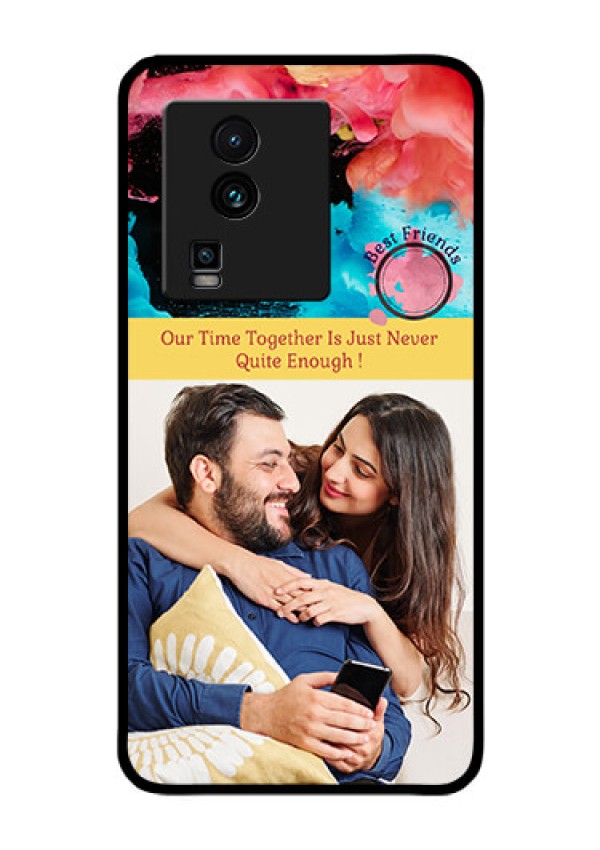 iQOO Neo 7 5G Custom Glass Mobile Case - Quote with Acrylic Painting Design