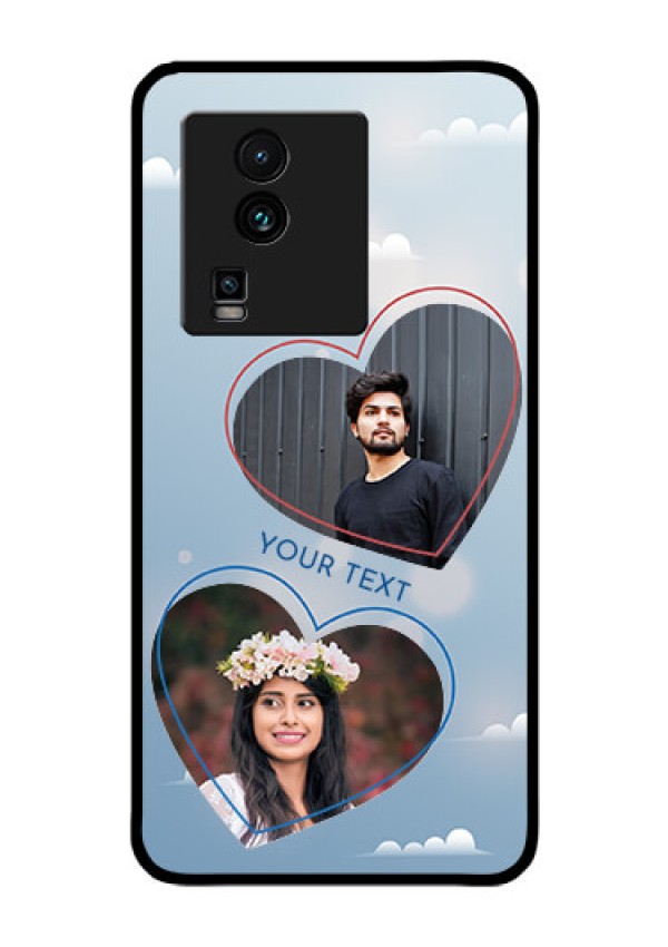 iQOO Neo 7 5G Custom Glass Mobile Case - Blue Color Couple Design
