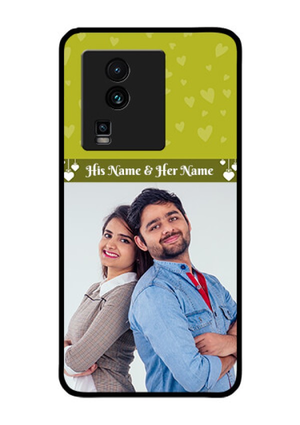 iQOO Neo 7 5G Custom Glass Phone Case - You & Me Heart Design