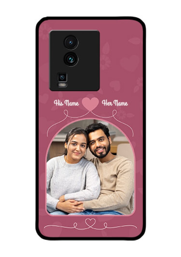 iQOO Neo 7 5G Photo Printing on Glass Case - Love Floral Design