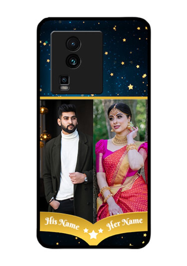 iQOO Neo 7 5G Custom Glass Phone Case - Galaxy Stars Backdrop Design