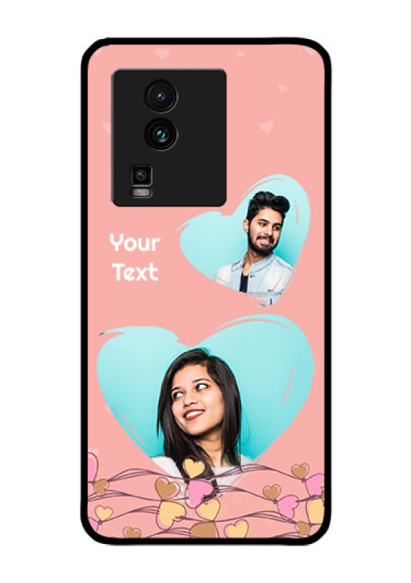 iQOO Neo 7 5G Custom Glass Mobile Case - Love Doodle Design