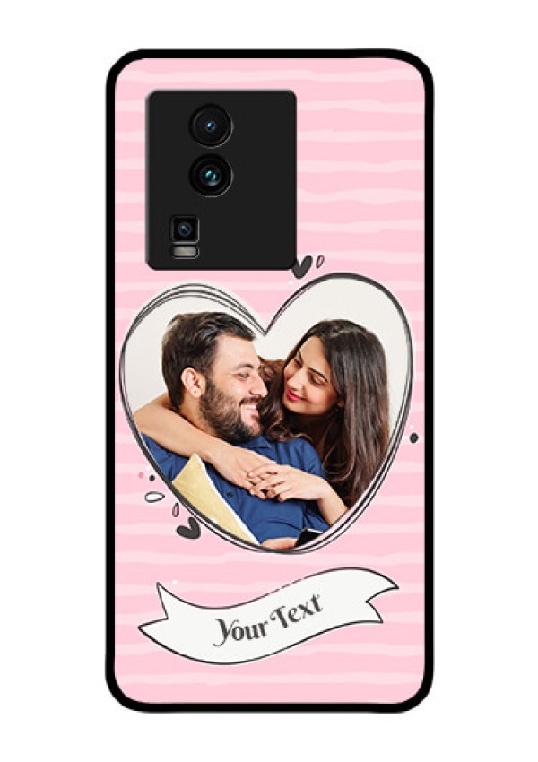 iQOO Neo 7 5G Custom Glass Phone Case - Vintage Heart Design