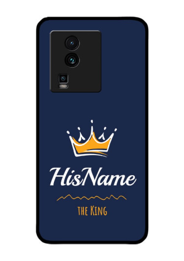 iQOO Neo 7 5G Glass Phone Case King with Name