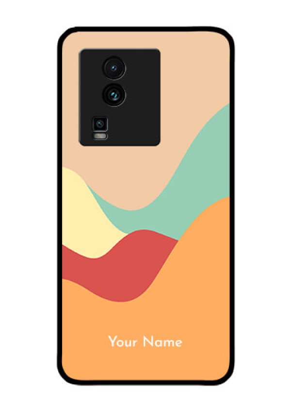iQOO Neo 7 5G Personalized Glass Phone Case - Ocean Waves Multi-colour Design