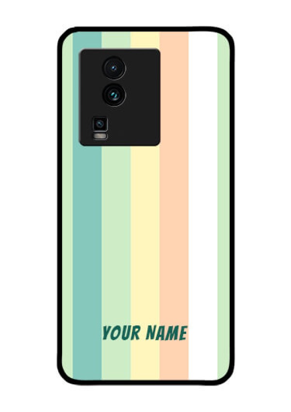 iQOO Neo 7 5G Photo Printing on Glass Case - Multi-colour Stripes Design