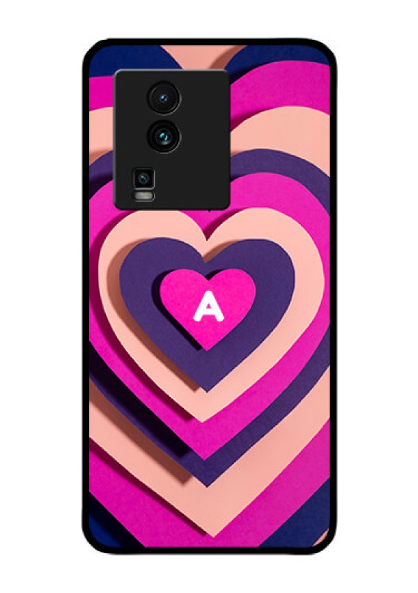 iQOO Neo 7 5G Custom Glass Mobile Case - Cute Heart Pattern Design