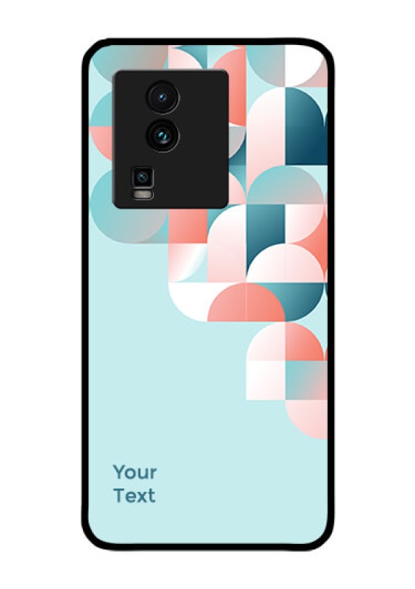 iQOO Neo 7 5G Custom Glass Phone Case - Stylish Semi-circle Pattern Design