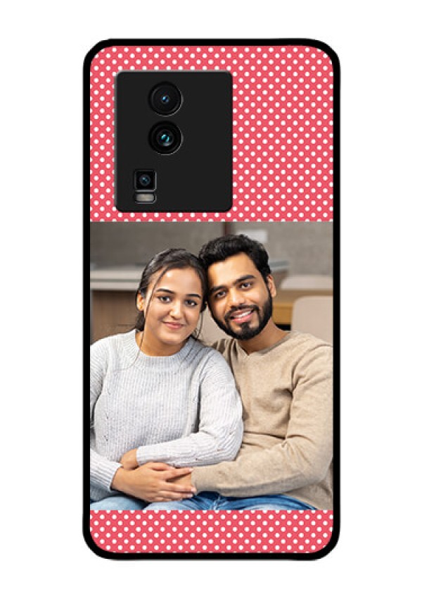 iQOO Neo 7 Pro 5G Custom Glass Phone Case - White Dotted Design