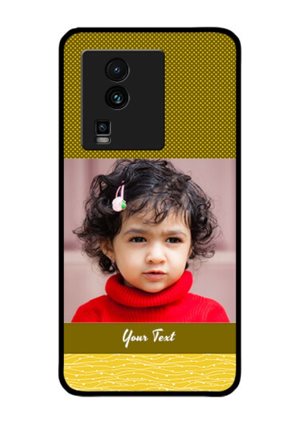iQOO Neo 7 Pro 5G Custom Glass Phone Case - Simple Green Color Design