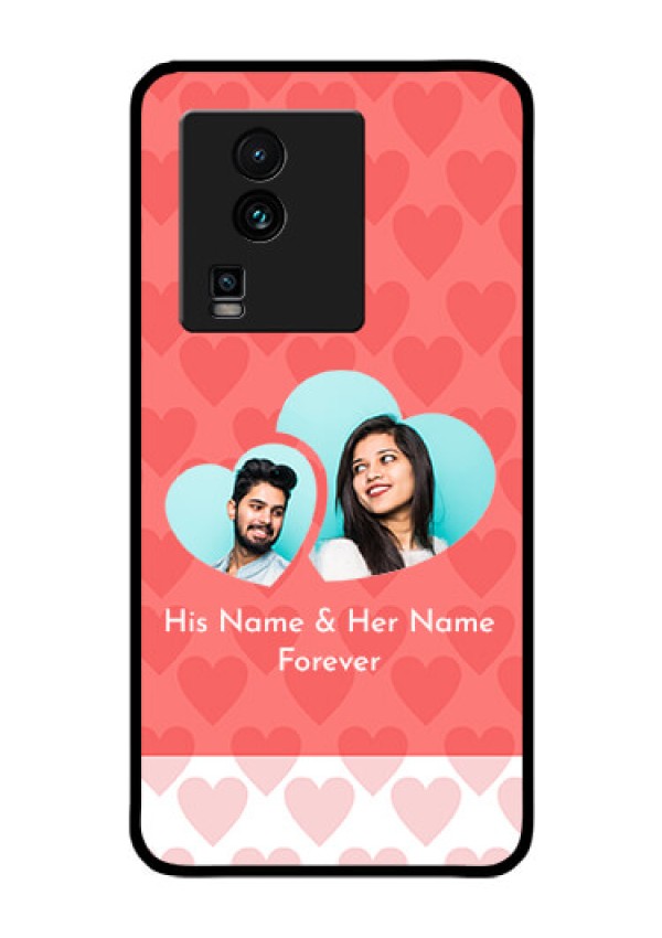 iQOO Neo 7 Pro 5G Personalized Glass Phone Case - Couple Pic Upload Design