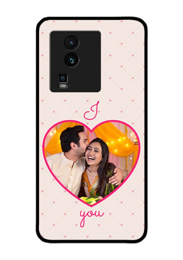 iQOO Neo 7 Pro 5G Custom Glass Mobile Case - Heart Shape Design