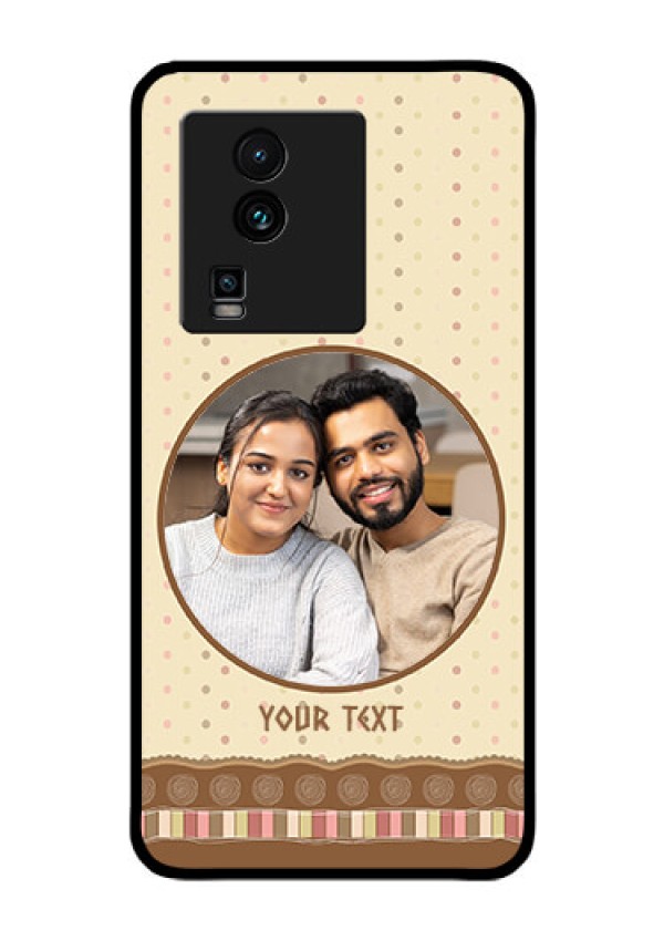 iQOO Neo 7 Pro 5G Custom Glass Mobile Case - Brown Dotted Mobile Case Design