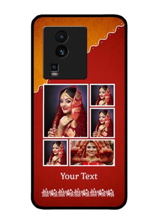 iQOO Neo 7 Pro 5G Personalized Glass Phone Case - Wedding Pic Upload Design