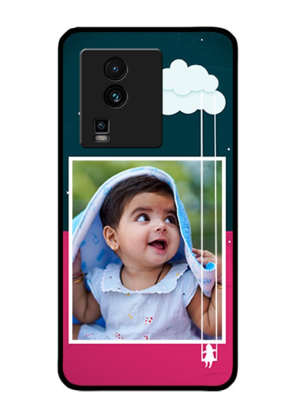 iQOO Neo 7 Pro 5G Custom Glass Phone Case - Cute Girl with Cloud Design