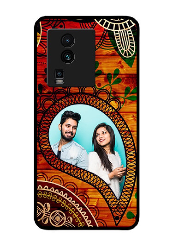 iQOO Neo 7 Pro 5G Personalized Glass Phone Case - Abstract Colorful Design