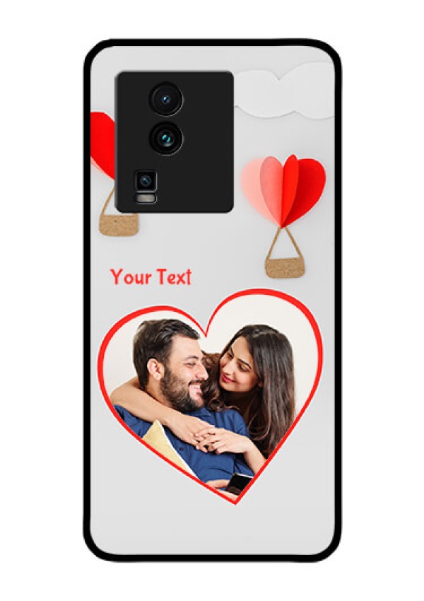 iQOO Neo 7 Pro 5G Custom Glass Mobile Case - Parachute Love Design
