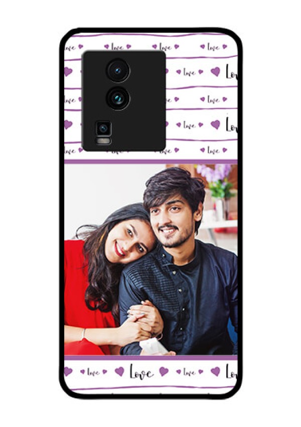 iQOO Neo 7 Pro 5G Custom Glass Mobile Case - Couples Heart Design