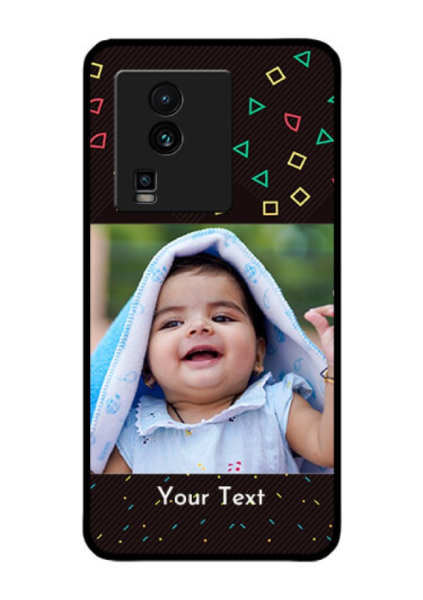 iQOO Neo 7 Pro 5G Custom Glass Phone Case - with confetti birthday design