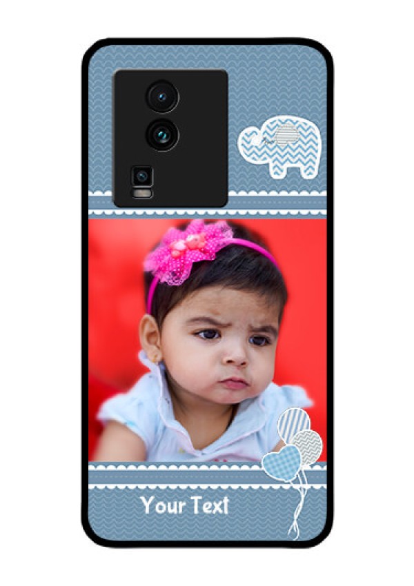 iQOO Neo 7 Pro 5G Photo Printing on Glass Case - with Kids Pattern Design