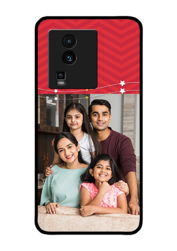 iQOO Neo 7 Pro 5G Personalized Glass Phone Case - Happy Family Design