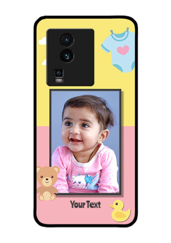 iQOO Neo 7 Pro 5G Photo Printing on Glass Case - Kids 2 Color Design