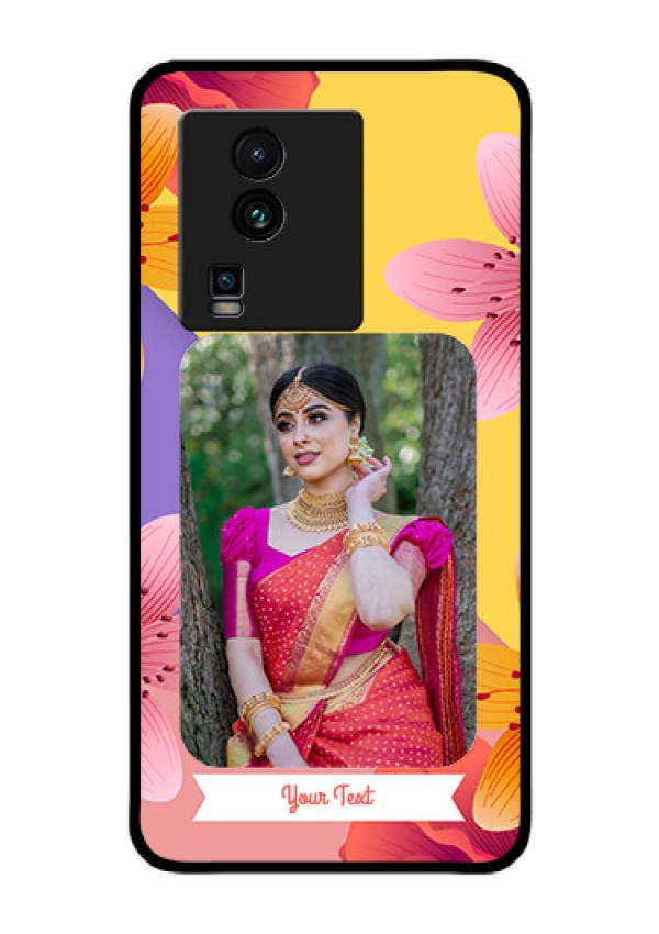 iQOO Neo 7 Pro 5G Custom Glass Mobile Case - 3 Image With Vintage Floral Design