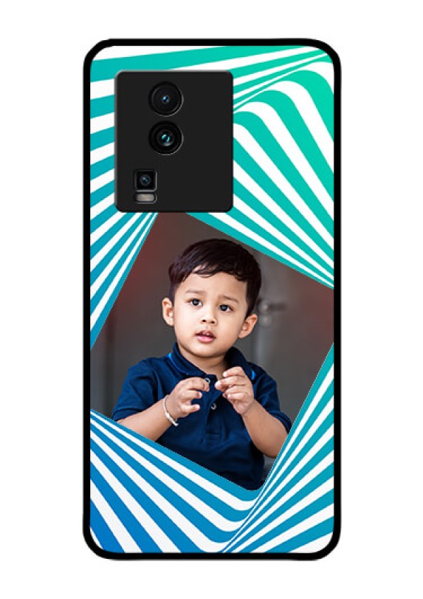 iQOO Neo 7 Pro 5G Personalized Glass Phone Case - Abstract Spiral Design
