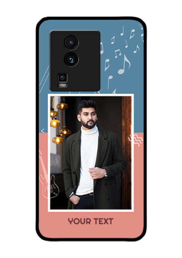 iQOO Neo 7 Pro 5G Photo Printing on Glass Case - with Color Musical Note Design