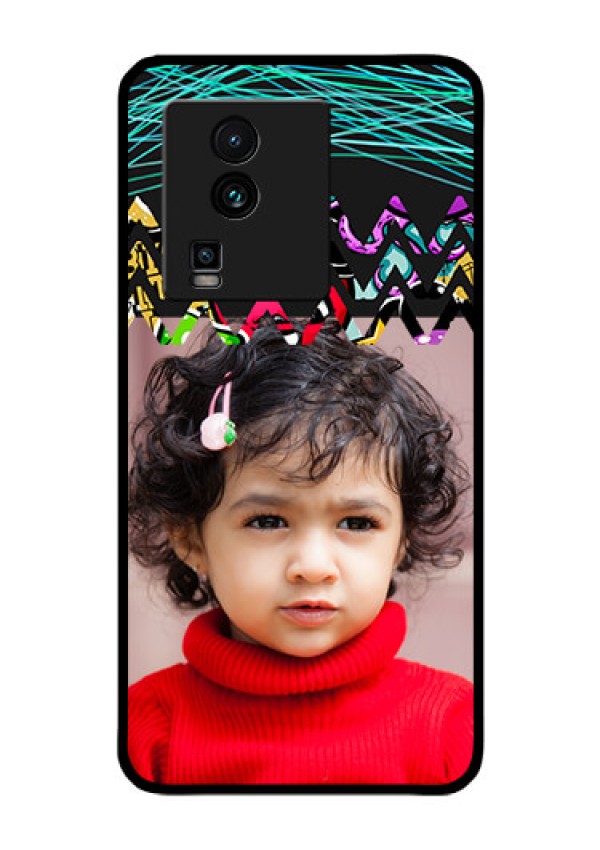 iQOO Neo 7 Pro 5G Personalized Glass Phone Case - Neon Abstract Design
