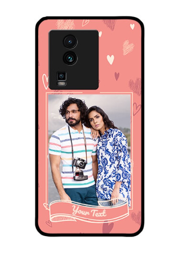 iQOO Neo 7 Pro 5G Custom Glass Phone Case - Love doodle art Design