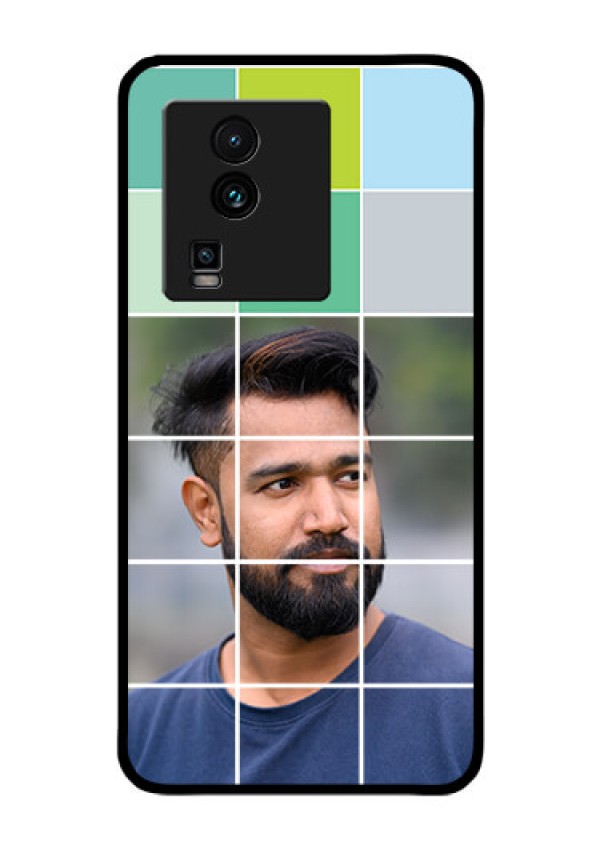 iQOO Neo 7 Pro 5G Photo Printing on Glass Case - with white box pattern