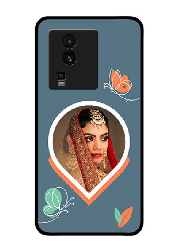 iQOO Neo 7 Pro 5G Custom Glass Mobile Case - Droplet Butterflies Design