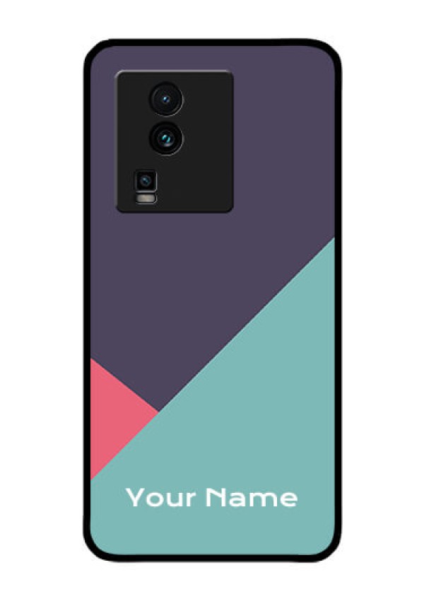 iQOO Neo 7 Pro 5G Custom Glass Mobile Case - Tri Color abstract Design