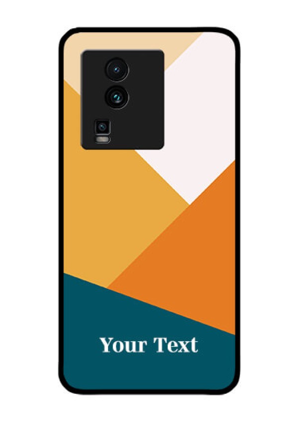 iQOO Neo 7 Pro 5G Personalized Glass Phone Case - Stacked Multi-colour Design