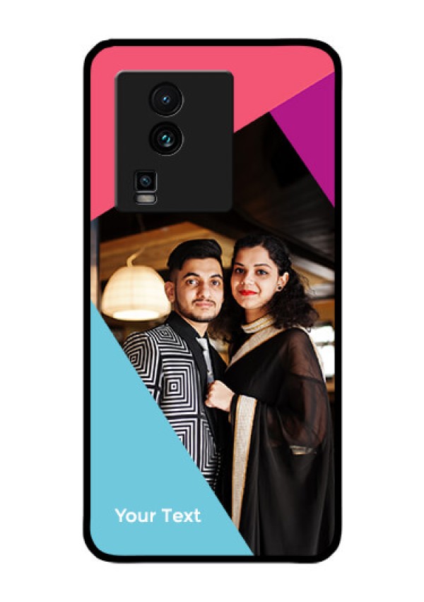 iQOO Neo 7 Pro 5G Custom Glass Mobile Case - Stacked Triple colour Design