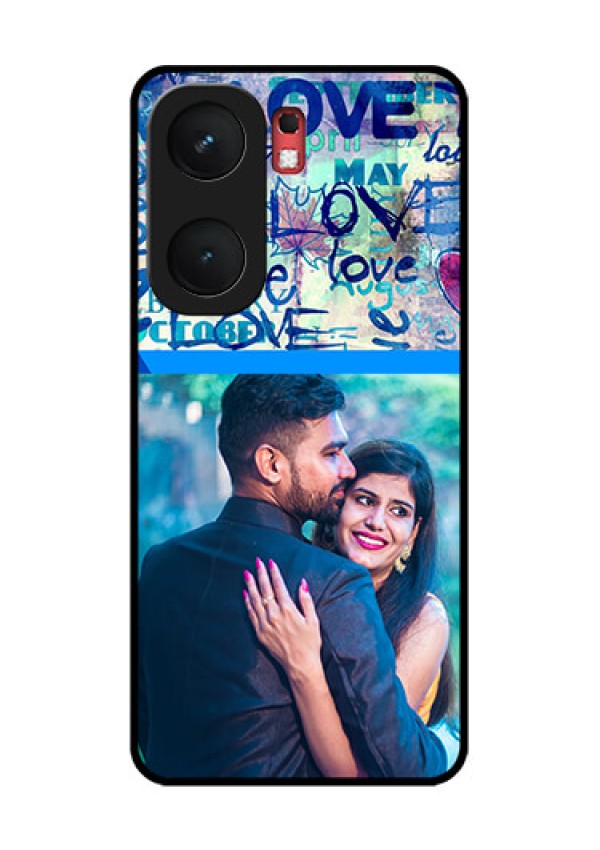 iQOO Neo 9 Pro 5G Custom Glass Phone Case - Colorful Love Design