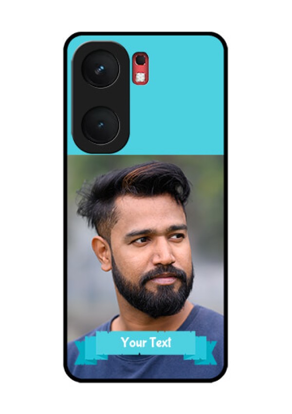 iQOO Neo 9 Pro 5G Custom Glass Phone Case - Blue Color Design