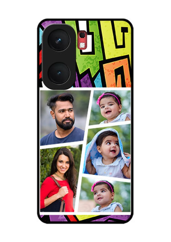 iQOO Neo 9 Pro 5G Custom Glass Phone Case - Graffiti Pattern Design