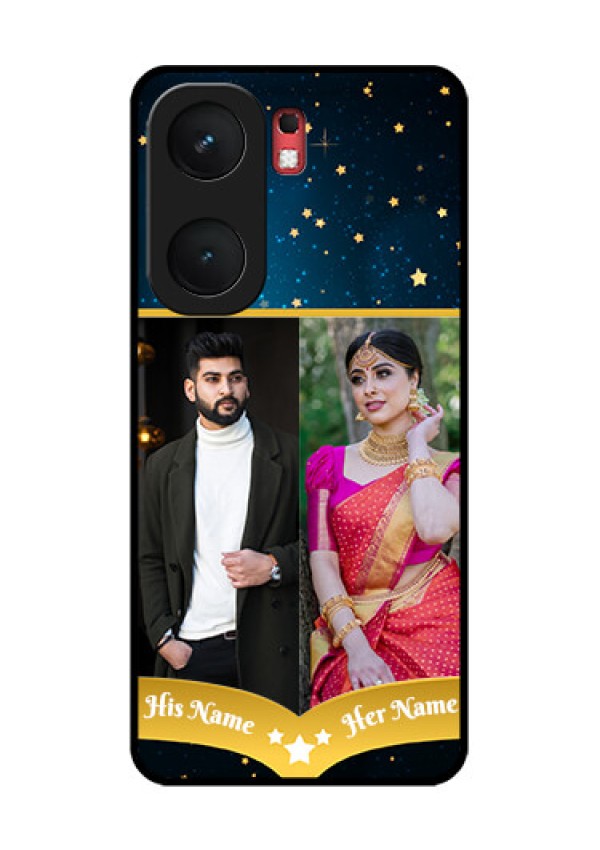 iQOO Neo 9 Pro 5G Custom Glass Phone Case - Galaxy Stars Backdrop Design